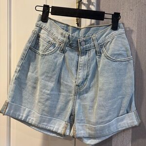 Levi's Light Blue Jean Shorts